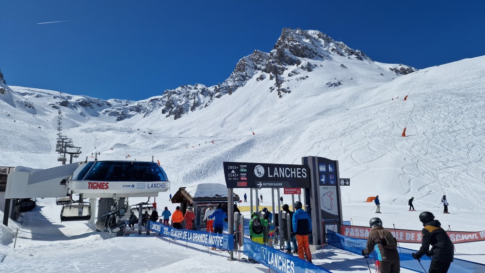 Skilift Lanches in Tignes.